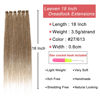 Picture of Leeven 40 Strands Synthetic Dreadlock Extensions 18 Inch Single Ended Ombre Blonde Thin Dreads Extensions Crochet Hippe Dreads Handmade 0.6 cm Width Loc Extensions Reggae Style Hair for Women Men