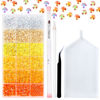 Picture of 22300Pcs Jelly Rhinestones Kit- Resin Mixed Color Rhinestones for Nail Clothes Shoes Tumblers Decoration Gifts Flat Back Round(3mm,4mm,5mm)…