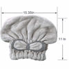 Picture of Jseng [New Upgrade] Microfiber Hair Drying Towel Cap, Extrame Soft & Ultra Absorbent, Fast Drying Hair Shower Cap for Girls and Women