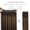 Picture of WENNALIFE Wire Hair Extensions (Increase 50% Lifespan) Real Human Hair 12 inch 100g Balayage Dark Brown to Chestnut Brown Remy Real Hair Extensions Invisible Wire Hair Extensions Human Hair Fish Line