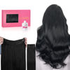 Picture of WENNALIFE Wire Hair Extensions (Increase 50% Lifespan) Real Human Hair 22 inch 150g Jet Black Remy Real Hair Extensions Invisible Wire Hair Extensions Human Hair Natural Fish Line Straight Hair