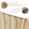 Picture of WENNALIFE Sew in Hair Extensions Real Human Hair, 20 Inch 100g Light Blonde Highlighted Golden Blonde Machine Weft Hair Extensions Human Hair Hand Tied Weft Hair Extensions Sew In