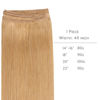 Picture of WENNALIFE Sew in Hair Extensions Real Human Hair, 20 Inch 100g Strawberry Blonde Machine Weft Hair Extensions Human Hair Hand Tied Weft Hair Extensions Sew In