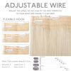 Picture of WENNALIFE Wire Hair Extensions (Increase 50% Lifespan) Real Human Hair 20 inch 140g Platinum Blonde Remy Real Hair Extensions Invisible Wire Hair Extensions Human Hair Natural Fish Line Straight Hair
