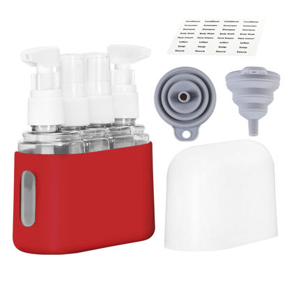 Picture of Bpluma Travel Bottles, Leak Proof Containers For Toiletries TSA Approved Airplane Accessories Kits For Liquid With Labels