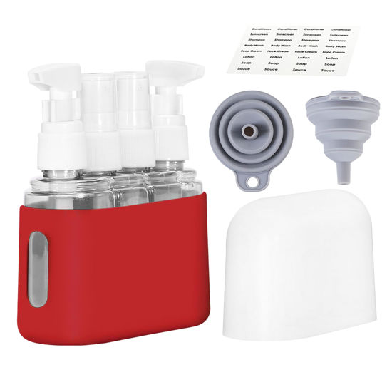 Picture of Bpluma Travel Bottles, Leak Proof Containers For Toiletries TSA Approved Airplane Accessories Kits For Liquid With Labels