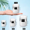 Picture of 3Pack Airless Pump Jars Mixed(0.5Oz+1.0Oz+1.7Oz) Moisturizer Pump Dispenser Air Pump Container for Cream, Drunk Elephant Container, Cream Jar Vacuum Empty Bottle Dispenser Essentials Cosmetic Jar
