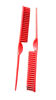 Picture of CocoBlack Naturals 3 Row Styling Comb For Detangling, Defining And Separating Curls (Bright Red)