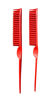 Picture of CocoBlack Naturals 3 Row Styling Comb For Detangling, Defining And Separating Curls (Bright Red)