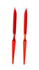 Picture of CocoBlack Naturals 3 Row Styling Comb For Detangling, Defining And Separating Curls (Bright Red)