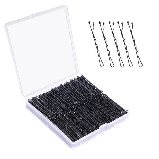 Picture of Bobby Pins Black, 360 Pcs Black Bobby Pins, 2 Inch Premium Bobby Pin, Secure Hold Bobby Pins with store box, Hair Pins for Kids, Girls and Women