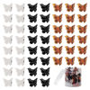 Picture of 50 Packs Assorted Color Butterfly Hair Clips, Beautiful Mini Butterfly Hair Clips Hair Accessories for Women and Girls (Black, brown，white)