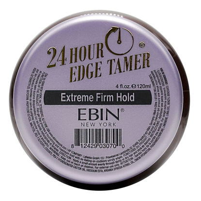 Picture of EBIN NEW YORK 24 Hour Edge Tamer - Extreme Firm Hold (4.0oz/ 120ml) - No Flaking, White Residue, Shine and Smooth texture with Argan Oil and Castor Oil