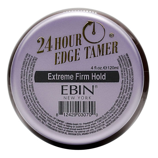 Picture of EBIN NEW YORK 24 Hour Edge Tamer - Extreme Firm Hold (4.0oz/ 120ml) - No Flaking, White Residue, Shine and Smooth texture with Argan Oil and Castor Oil