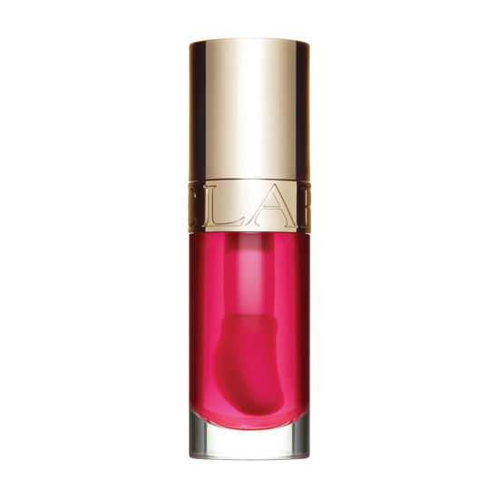 Picture of Clarins Lip Comfort Oil | Soothes, Comforts, Hydrates and Protects Lips | Sheer, High Shine Finish | Visibly Plumps | 93% Natural Ingredients | Organic Sweetbriar Rose Oil, Rich in Omega-6 and Omega-3