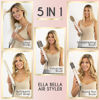 Picture of ELLA BELLA® 6 in 1 Professional Hot Air Styler • Powerful Hair Dryer & Straightener Set • Styling Without Heat Damage • Fast Drying Curling Volumizing Straightening • Includes Protective Travel Case