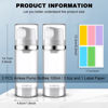 Picture of Cosywell Airless Pump Bottles 3.4oz/100ml Empty Moisturizer Pump Dispenser Airless Cosmetic Pump Container Travel Pump Bottles for Toiletries Shampoo Lotion and Cream Clear 2 Pack
