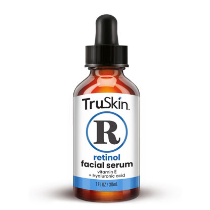 Picture of TruSkin Retinol Serum for Face - Gentle Anti-Aging Serum with Retinol, Hyaluronic Acid, and Vitamin E for A More Youthful Feel - Skin Care Made to Improve Fine Lines, Wrinkles, 1 fl oz