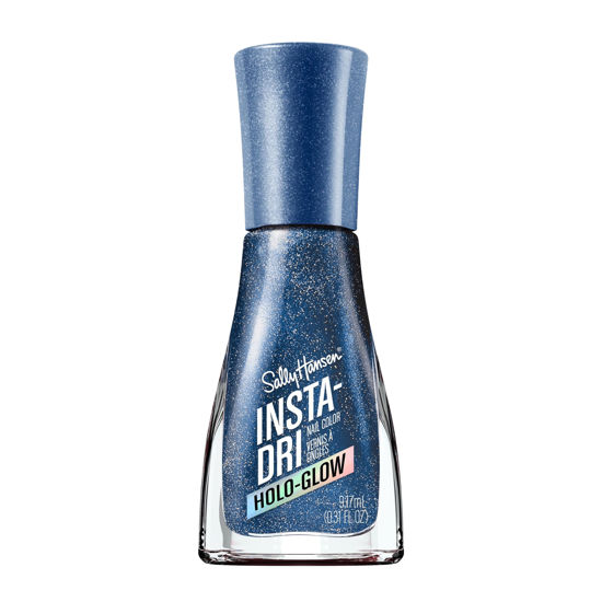 Picture of Sally Hansen Insta-Dri® Holo-Glow, Holo-back, Quick Dry, Long Lasting, Streak-Free Shine, Metallic Blue Nail Polish