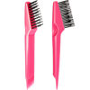 Picture of Yaomiao Hair Brush Cleaner Tool 2-in-1, Pink - Long Service Life, Easily Removes Hair, Dirt, Dust from Hair Brushes, Cleaning Tool for Home Salon Use