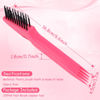 Picture of Yaomiao Hair Brush Cleaner Tool 2-in-1, Pink - Long Service Life, Easily Removes Hair, Dirt, Dust from Hair Brushes, Cleaning Tool for Home Salon Use