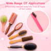 Picture of Yaomiao Hair Brush Cleaner Tool 2-in-1, Pink - Long Service Life, Easily Removes Hair, Dirt, Dust from Hair Brushes, Cleaning Tool for Home Salon Use