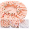 Picture of Tbestmax 4 Pcs Shower Caps Hat for Women and Girl, Reusable Waterproof Bath Cap Double Waterproof Layers