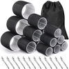 Picture of Rollers Hair Curlers 30Pcs Set with 18Pcs Hair Roller 3 Sizes (6 Large Rollers, 6 Medium Rollers, 6 Small Rollers) and 12 Clips and Storage Bag for Long Medium Short Hair Volume