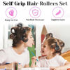 Picture of Rollers Hair Curlers 30Pcs Set with 18Pcs Hair Roller 3 Sizes (6 Large Rollers, 6 Medium Rollers, 6 Small Rollers) and 12 Clips and Storage Bag for Long Medium Short Hair Volume