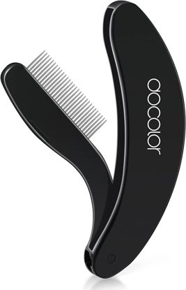 Picture of Docolor Foldable Eyelash Comb Separator Folding Lash Comb Eyebrow Mascara Applicator Eyelash Definer Arc Designed Cosmetic Brushes Tool
