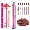 Picture of Melodly Electric Nail Drill, Professional Acrylic Nail Drill Machine for Gel, Acrylic Nails, Portable USB Electric Nail File Efile Set with Iridescent Nail Drill Bits, Manicure Pedicure Nail Tools