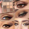 Picture of Matte Shimmer Nude Brown Eye Shadow Palette Makeup,Eyeshadow Long Lasting Waterproof Cruelty-Free , 9 Blendable Shades in Smooth Matte and Shimmer Finishes with Gorgeous Pearls for Girls (05#)