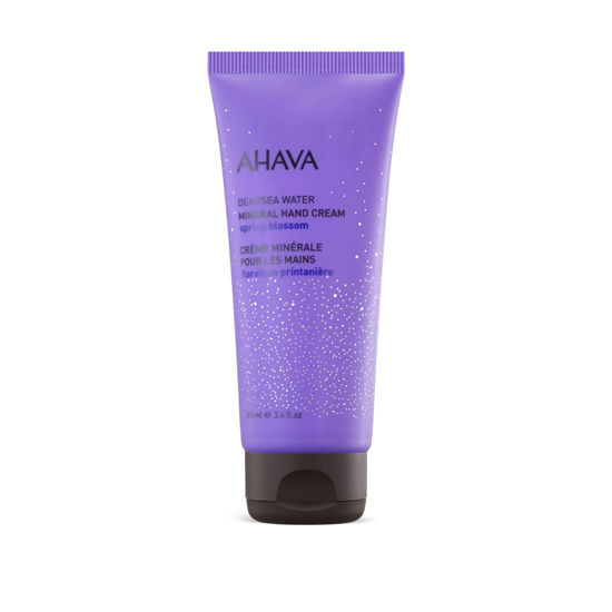Picture of AHAVA Dead Sea Water Mineral Hand Cream, Spring Blossom - Hand Moisturizer For Dry Cracked Hands, Light & Fast Absorbing, Enriched with Exlusive Osmoter, Witch Hazel & Allantoin, 3.4 Fl.Oz