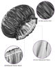 Picture of Aquior Shower Caps, Reusable Shower Cap for Women, Double Layer Waterproof Hair Cap, Large Size for All Hair Lengths,for Girls Spa Home Salon Use (Black)