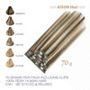 Picture of Aison Clip in Hair Extensions Real Human Hair 70G Light Brown to Blonde Highlights 100% Remy Human Hair Extensions Straight 7pcs 16clips Highlight Clip in Hair Extensions(15 Inch #6P613)