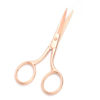 Picture of Motanar Multicolor Professional Grooming Scissors for Personal Care Facial Hair Removal and Ear Nose Eyebrow Trimming Stainless Steel Fine Straight Tip Scissors 3.9 Inch (Rose Gold)