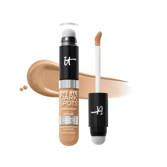 Picture of IT Cosmetics Bye Bye Dark Spots Concealer + Brightening Serum - 2% Niacinamide, Hyaluronic Acid & Caffeine - Medium Coverage, Natural Finish, All Skin Types - 31 Medium Neutral, 0.22 fl. oz