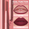 Picture of evpct 6Pcs Retractable Lip Liner Pencils Set Pack for Shaping & Sculpting Lips, Ruby Mauve Red Rose Nude Pink Plum Purple Taupe Brown Creamy Matte Velvet Pigmented Lip Liner lipliners Crayon Lipstick