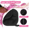 Picture of Orighty Makeup Remover Cloths 12 Pack, Makeup Removal Face Cleansing Cloth, Reusable Make-up Remover Pads Remove Instantly Dirt with Just Water, 5 x 5 in (Black)