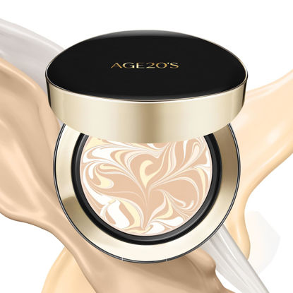 Picture of AGE20'S Signature Essence Pact SPF 50+ | Pack of 1 | 17N IVORY | Cream Foundation, Dewy Finish, Natural Coverage | Korean Cushion Foundation