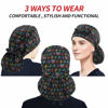 Picture of ABAMERICA Ponytail Scrub Caps for Women Surgical Caps Nurse Hat with Functional Ponytail Holder for Long Hair, Single Layer