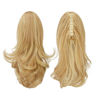 Picture of SOFEIYAN 13" Ponytail Extension Long Curly Ponytail Clip in Claw Hair Extension Natural Looking Synthetic Hairpiece for Women, Light Blonde/Platinum Blonde mix