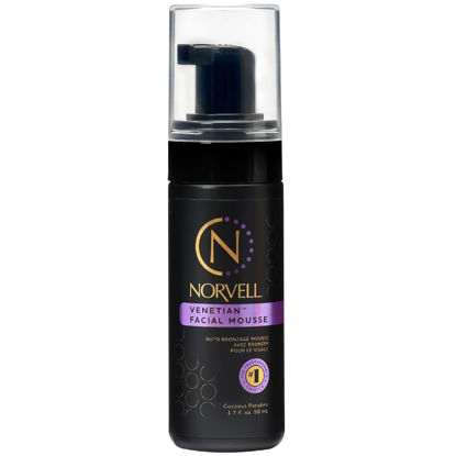 Picture of Norvell Venetian Sunless Facial Self Tanner Mousse with Bronzer, 1.7 Fl Oz - Instant Self Tanning - Natural Looking - Anti-Orange - Fake Tan for Bronzing Glow