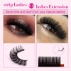 Picture of JIMIRE Russian Strip Volume Eyelashes DD Curl Wispy Fluffy False Eyelashes Look Like Lash Extensions Natural Lashes Pack 16 Pairs