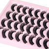 Picture of JIMIRE Russian Strip Volume Eyelashes DD Curl Wispy Fluffy False Eyelashes Look Like Lash Extensions Natural Lashes Pack 16 Pairs
