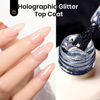 Picture of beetles Gel Polish Glitter Top coat Gel Polish 15ml Reflective Silver Mix Glitter Shiny Gel Nail Polish No Wipe Uv Gel Top Coat Nail Decoration Nail Art Sparkle Manicure DIY Home Salon