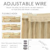 Picture of WENNALIFE Wire Hair Extensions (Increase 50% Lifespan) Real Human Hair 20 inch 140g Light Blonde Highlighted Golden Blonde Remy Real Hair Extensions Invisible Wire Hair Extensions Human Hair Fish Line