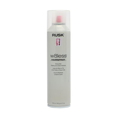Picture of RUSK Designer Collection W8less Strong Hold Shaping and Control Hairspray, Provides Natural, Long-Lasting, Texture and Maximum Shine, 10 oz.