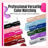 Picture of MEFA 19 Pcs Gel Nail Polish Kit with U V Light, 12 Colors All Seasons Nude Milky White Soak Off Gel Polish Nail Set with Base Top Coat Essential Manicure Beginners Salon Christmas Gifts for Women