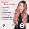 Picture of NAYOO Long Ombre Pink Wavy Wig for Women 26 Inch Middle Part Curly Wavy Wig Natural Looking Synthetic Heat Resistant Fiber Wig for Daily Party Use (Ombre Pink)